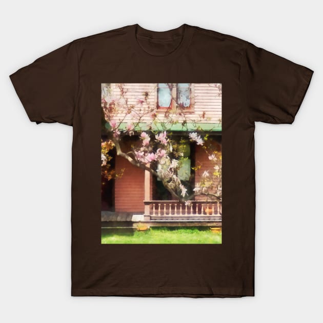 Spring - Magnolias by Back Porch T-Shirt by SusanSavad